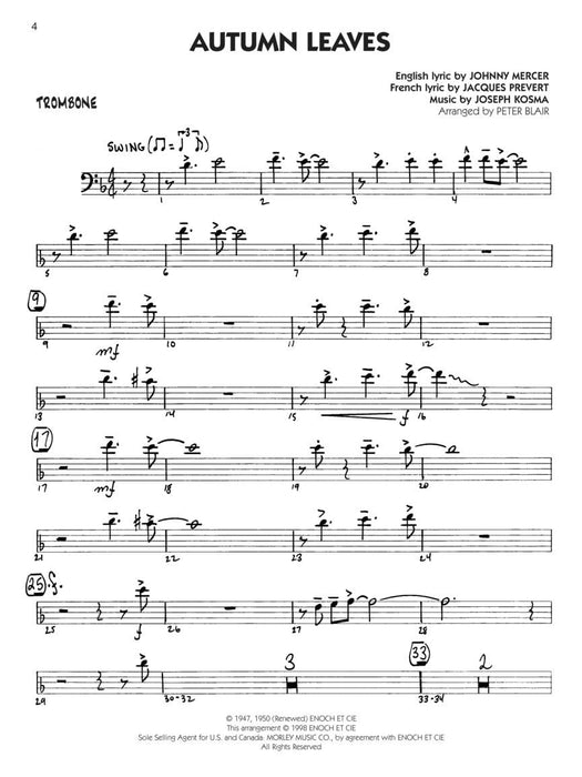 Standards - Trombone Big Band Play-Along Volume 7 長號大樂隊 | 小雅音樂 Hsiaoya Music