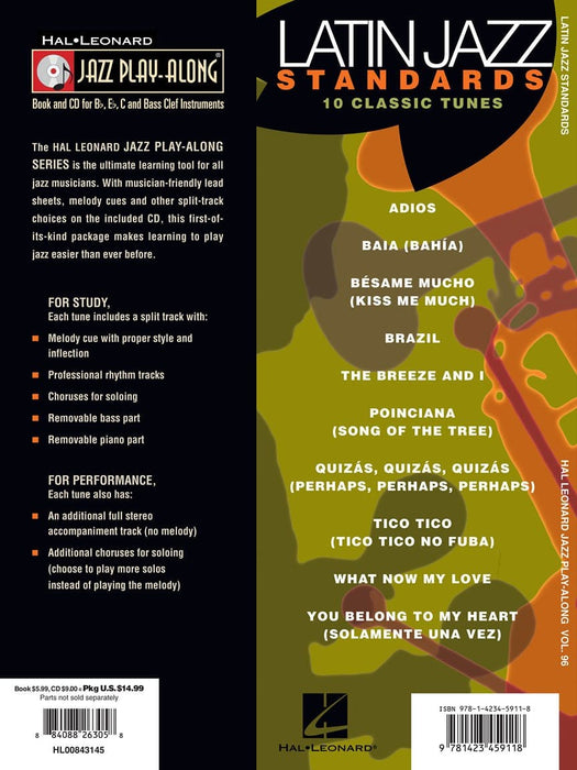 Latin Jazz Standards Jazz Play-Along Volume 96 爵士音樂 爵士音樂 | 小雅音樂 Hsiaoya Music