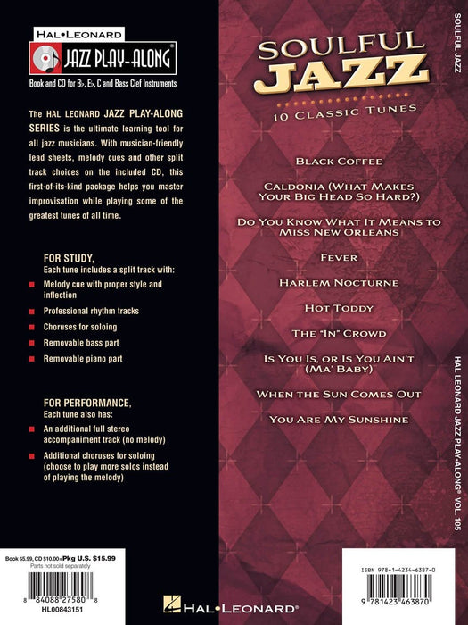 Soulful Jazz Jazz Play-Along Volume 105 爵士音樂 | 小雅音樂 Hsiaoya Music