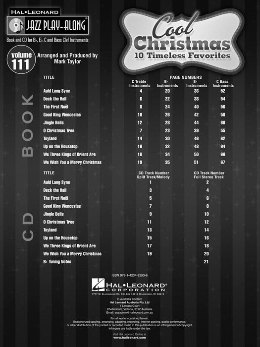 Cool Christmas Jazz Play-Along Volume 111 爵士音樂 | 小雅音樂 Hsiaoya Music