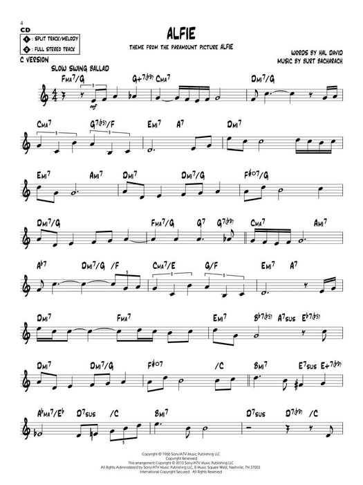 Bacharach and David Jazz Play-Along Volume 123 爵士音樂 | 小雅音樂 Hsiaoya Music