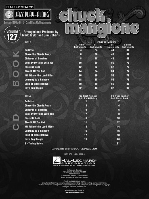 Chuck Mangione Jazz Play-Along Volume 127 爵士音樂 | 小雅音樂 Hsiaoya Music