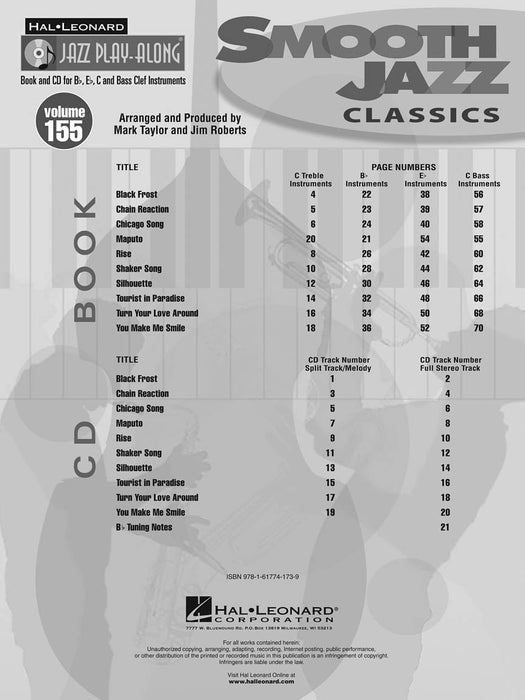 Smooth Jazz Classics Jazz Play-Along Volume 155 爵士音樂 爵士音樂 | 小雅音樂 Hsiaoya Music
