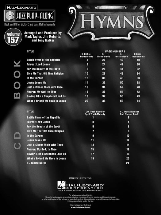 Hymns Jazz Play-Along Volume 157 爵士音樂 | 小雅音樂 Hsiaoya Music