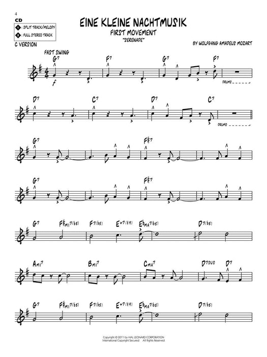 Mozart Jazz Play-Along Volume 159 莫札特 爵士音樂 | 小雅音樂 Hsiaoya Music