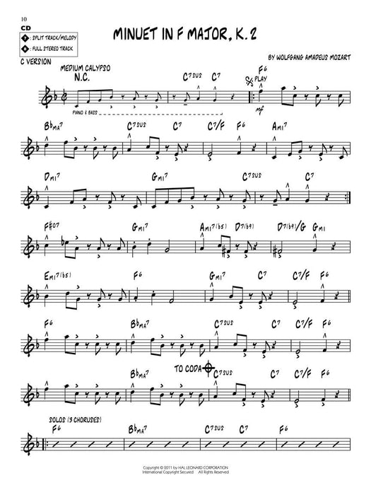 Mozart Jazz Play-Along Volume 159 莫札特 爵士音樂 | 小雅音樂 Hsiaoya Music