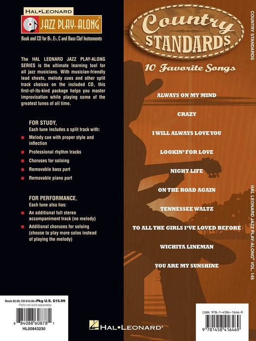 Country Standards Jazz Play-Along Volume 145 爵士音樂 | 小雅音樂 Hsiaoya Music