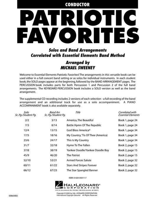 Patriotic Favorites Conductor (includes Accompaniment CD) 三重奏 指揮 伴奏 | 小雅音樂 Hsiaoya Music