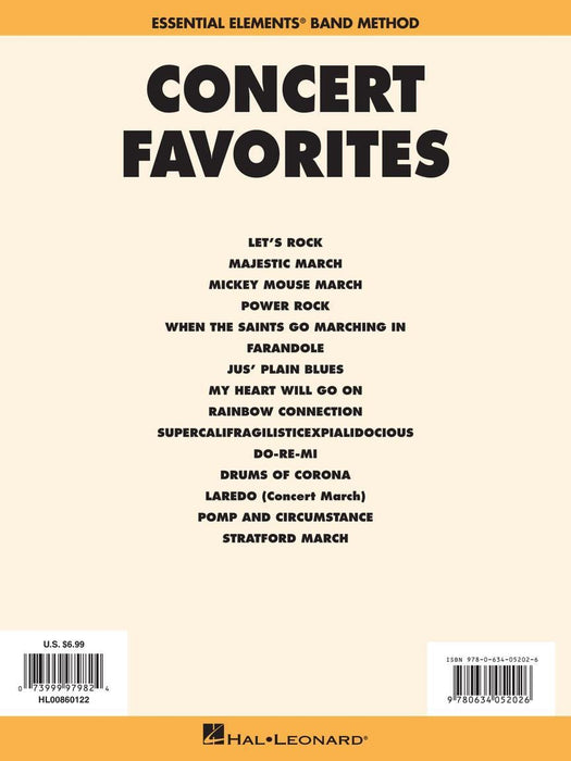 Concert Favorites Vol. 1 - Bb Clarinet Essential Elements Band Series 豎笛 | 小雅音樂 Hsiaoya Music