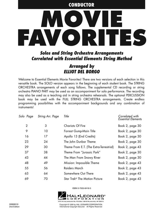 Essential Elements Movie Favorites for Strings | 小雅音樂 Hsiaoya Music