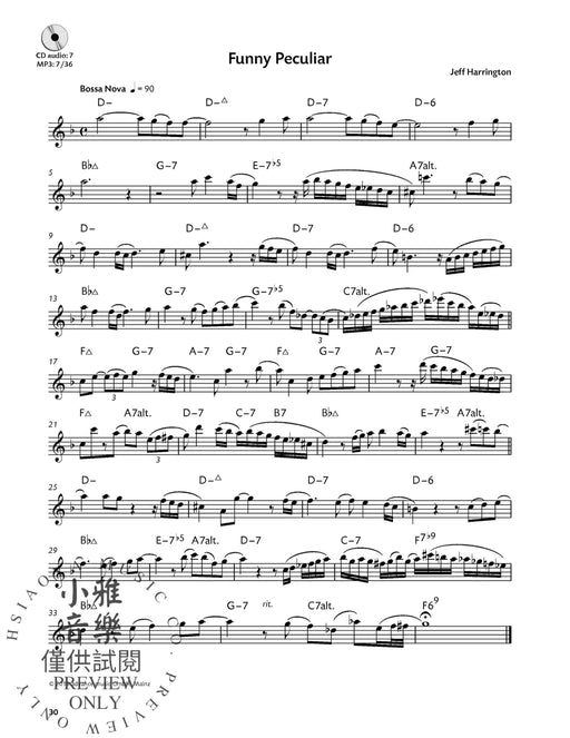 Essential Solos for Tenor and Soprano Saxophone 28 Solos on Popular Jazz Standards 獨奏 薩氏管 獨奏 爵士音樂 | 小雅音樂 Hsiaoya Music