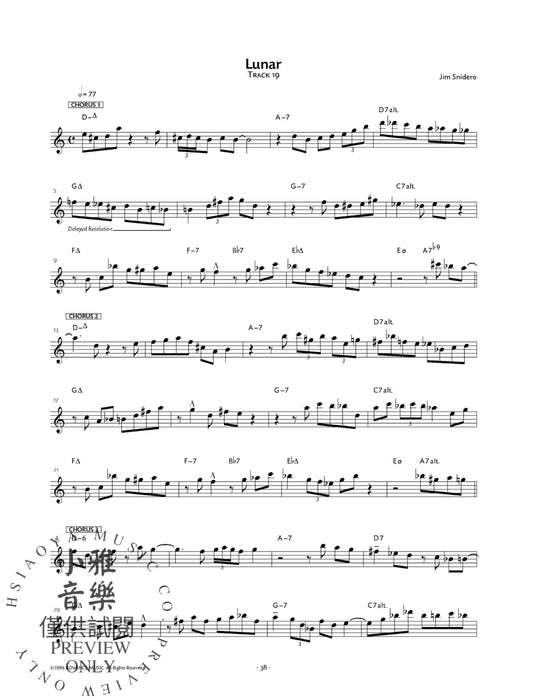 Jazz Conception: Tenor Saxophone 21 Solo Etudes for Jazz Phrasing, Interpretation, and Improvisation 薩氏管 獨奏 練習曲 爵士音樂詮釋即興演奏 | 小雅音樂 Hsiaoya Music