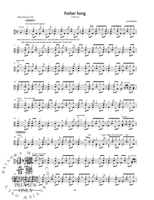 Jazz Conception: Drums 21 Complete Transcriptions as Played by Kenny Washington + 21 Lead Sheets 爵士音樂 | 小雅音樂 Hsiaoya Music