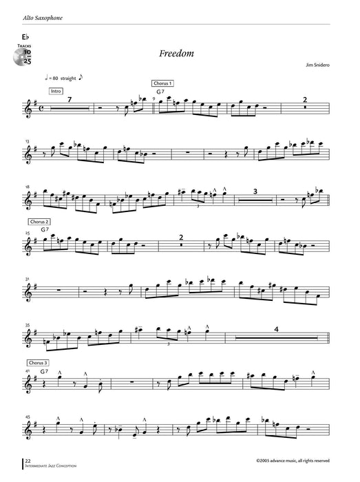 Intermediate Jazz Conception: Alto & Baritone Sax 15 Great Solo Etudes 爵士音樂 上低音薩氏管 獨奏 練習曲 | 小雅音樂 Hsiaoya Music