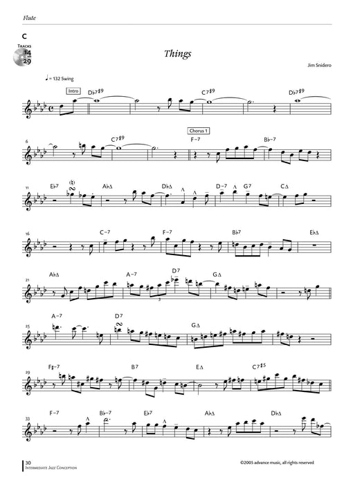 Intermediate Jazz Conception: Flute 15 Great Solo Etudes 爵士音樂 長笛 獨奏 練習曲 | 小雅音樂 Hsiaoya Music