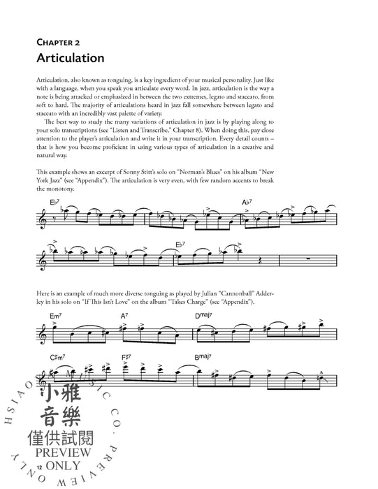 Let's Speak Jazz! A Conversational Approach to Jazz Improvisation for Saxophonists 即興演奏 | 小雅音樂 Hsiaoya Music
