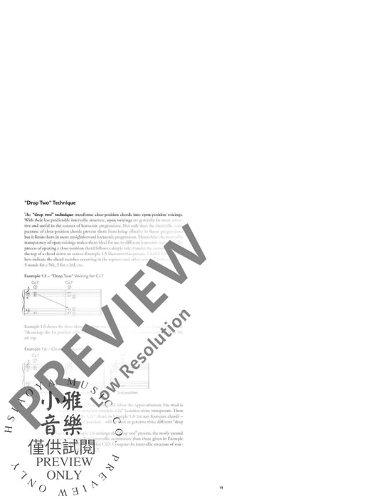 Jazz Voicings for Piano: The Complete Linear Approach Part I: The "Drop Two" Harmonic Technique 爵士音樂 鋼琴 | 小雅音樂 Hsiaoya Music