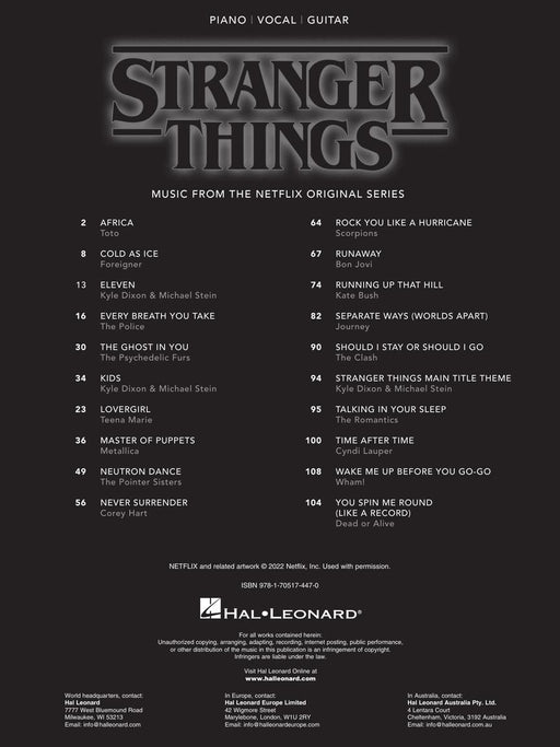 STRANGER THINGS-Music from the Netflix Original Series 怪奇物語 | 小雅音樂 Hsiaoya Music
