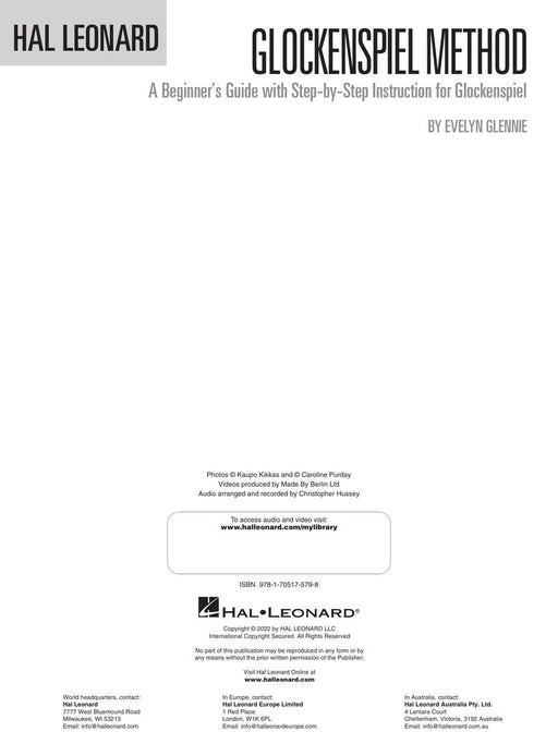 Hal Leonard Glockenspiel Method A Beginner's Guide with Step-by-Step Instruction for Glockenspiel | 小雅音樂 Hsiaoya Music