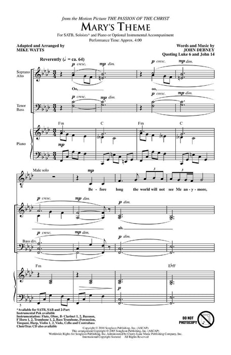 Mary's Theme (from The Passion of The Christ) 主題 受難曲 | 小雅音樂 Hsiaoya Music