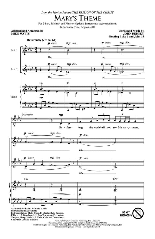 Mary's Theme (from The Passion of The Christ) 主題 受難曲 | 小雅音樂 Hsiaoya Music