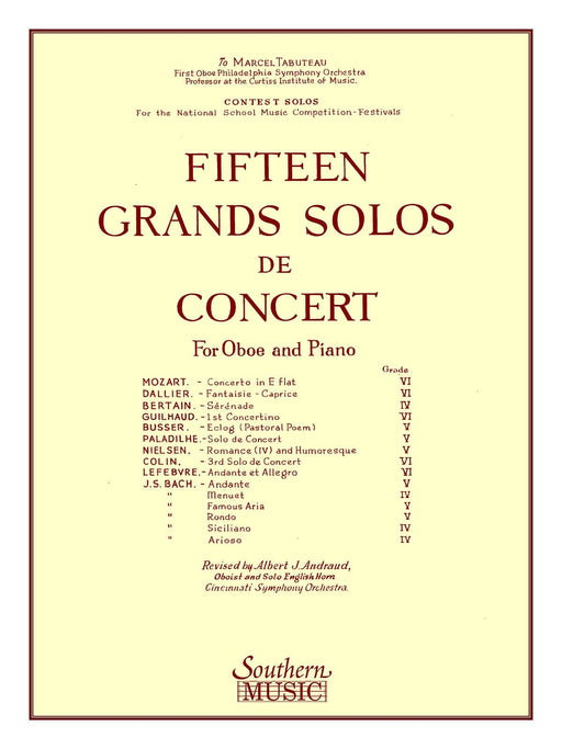 15 Grands Solos de Concert Oboe 音樂會 雙簧管 | 小雅音樂 Hsiaoya Music