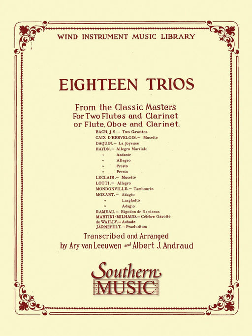 18 Trios (Complete) from Classic Master Woodwind Trio 木管三重奏 | 小雅音樂 Hsiaoya Music