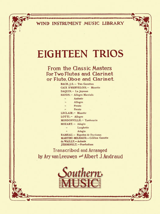 18 Trios (Complete) from Classic Master Woodwind Trio 木管三重奏 | 小雅音樂 Hsiaoya Music