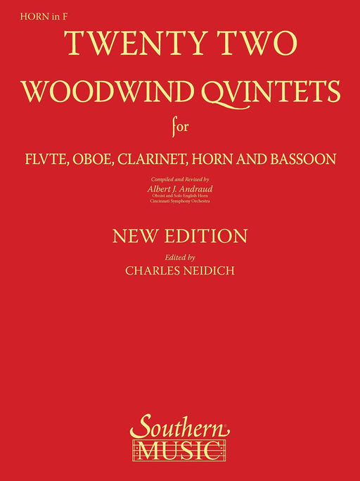 22 Woodwind Quintets - New Edition Horn Part 法國號 木管五重奏 | 小雅音樂 Hsiaoya Music