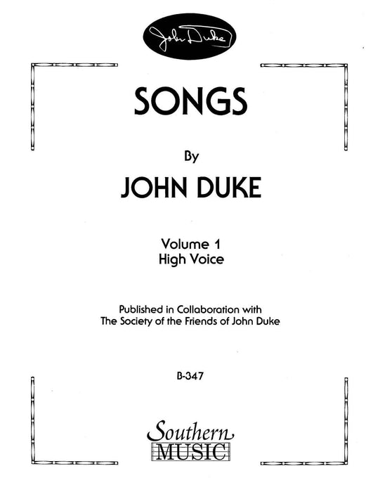Songs By John Duke, Vol. 1 Vocal Music/Vocal Collection | 小雅音樂 Hsiaoya Music