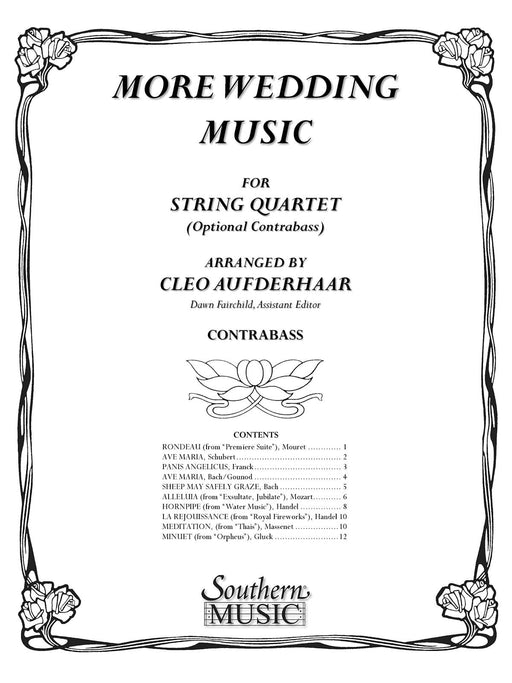 More Wedding Music String Bass Part Only (Opt) (from string quartet) 低音部 弦樂四重奏 | 小雅音樂 Hsiaoya Music