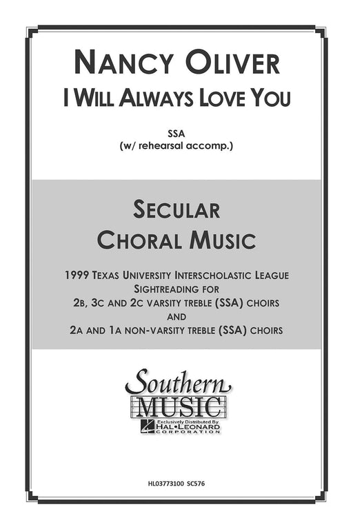 I Will Always Love You Choral Music/Octavo Secular Ssa 合唱 | 小雅音樂 Hsiaoya Music