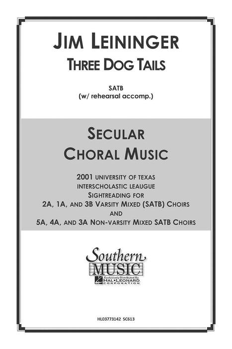 Three Dog Tails Choral Music/Octavo Secular Satb 合唱 | 小雅音樂 Hsiaoya Music