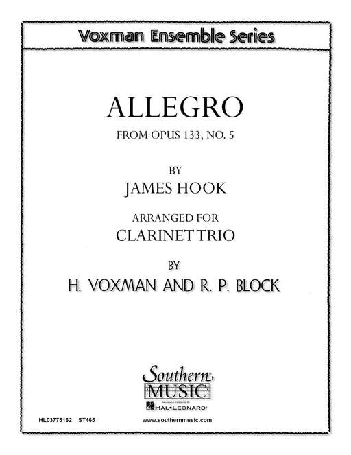 Allegro Op. 133, No. 5 Clarinet Trio 胡克 三重奏 豎笛 | 小雅音樂 Hsiaoya Music