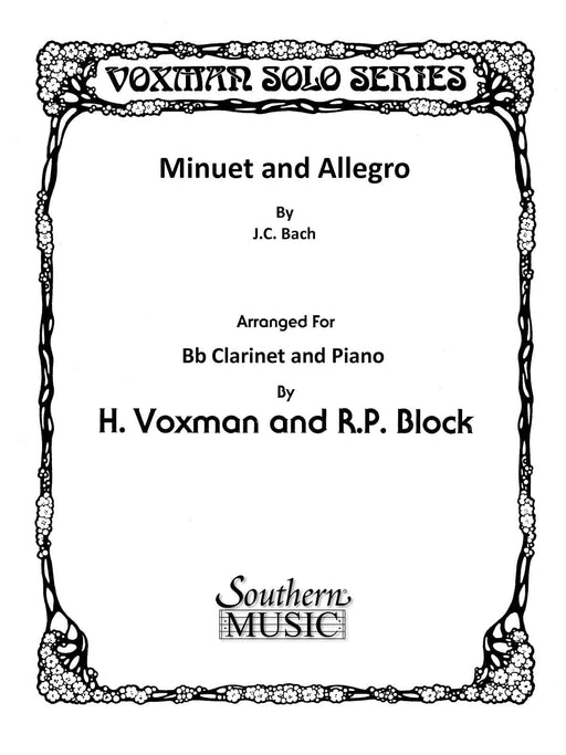 Minuet and Allegro Clarinet 巴赫約翰‧克里斯提安 小步舞曲 豎笛 | 小雅音樂 Hsiaoya Music