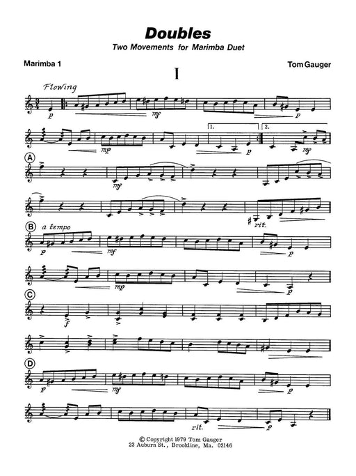 Doubles Percussion Music/Mallet/marimba/vibra 擊樂器 馬林巴琴 | 小雅音樂 Hsiaoya Music