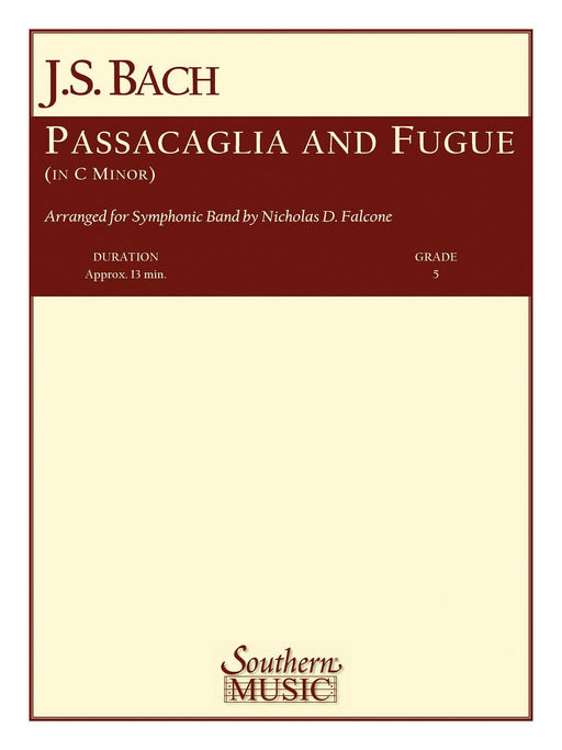 Passacaglia and Fugue in C Minor with Oversized Score 巴赫‧約翰瑟巴斯提安 復格曲 管樂團 | 小雅音樂 Hsiaoya Music