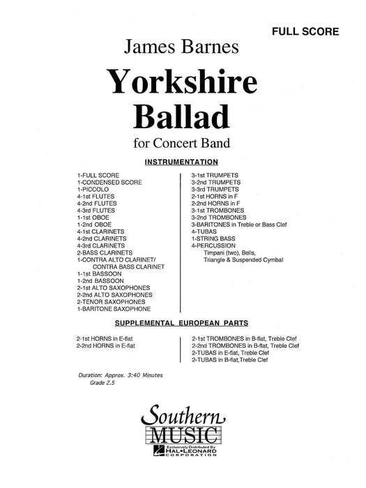 Yorkshire Ballad (UIL 2) 敘事曲 管樂團 | 小雅音樂 Hsiaoya Music