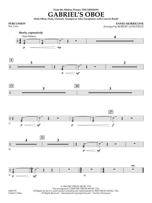 Gabriel's Oboe (from The Mission) For soloist and band 雙簧管 獨奏 | 小雅音樂 Hsiaoya Music