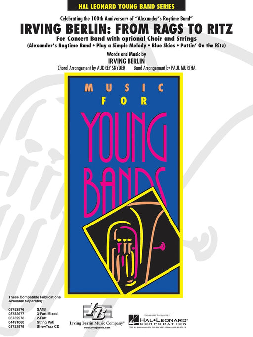 Irving Berlin: From Rags to Ritz (Concert Band w/opt. Choir) Concert Band Score/Parts 室內管樂團 室內管樂團 | 小雅音樂 Hsiaoya Music