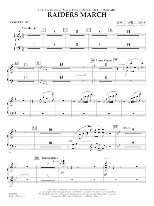 Raiders March Score and Parts 進行曲 | 小雅音樂 Hsiaoya Music