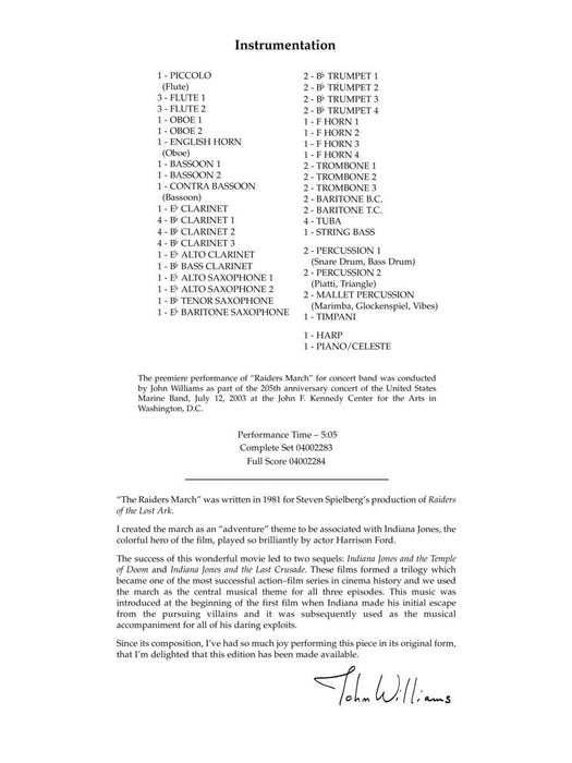 Raiders March Score and Parts 進行曲 | 小雅音樂 Hsiaoya Music