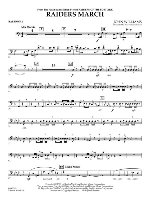 Raiders March Score and Parts 進行曲 | 小雅音樂 Hsiaoya Music