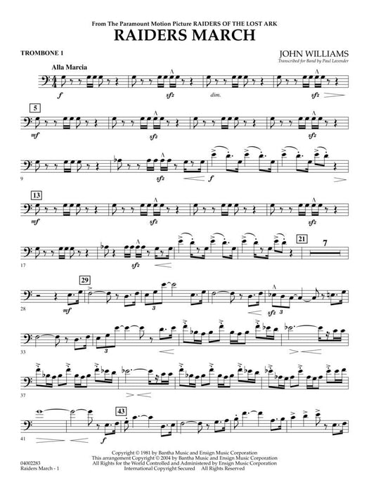 Raiders March Score and Parts 進行曲 | 小雅音樂 Hsiaoya Music