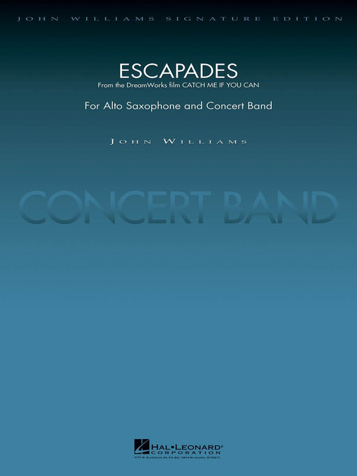 Escapades (from Catch Me If You Can) Alto Saxophone and Concert Band Score and Parts 中音薩氏管 室內管樂團 | 小雅音樂 Hsiaoya Music
