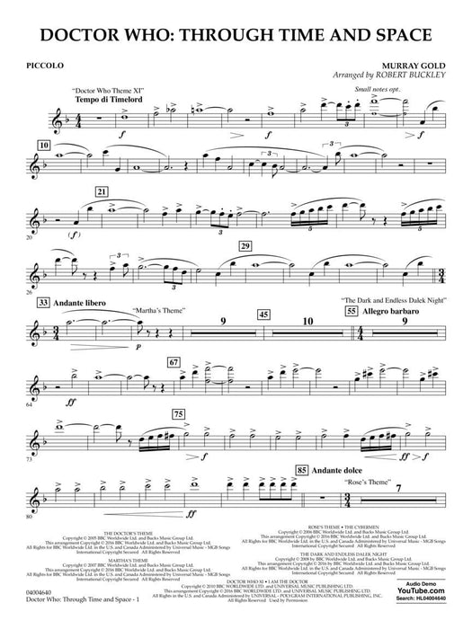 Doctor Who: Through Time and Space | 小雅音樂 Hsiaoya Music