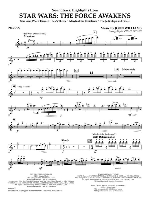 Soundtrack Highlights from Star Wars: The Force Awakens | 小雅音樂 Hsiaoya Music