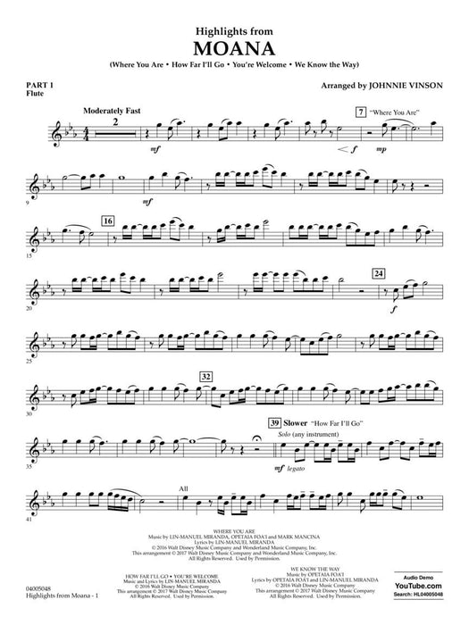 Highlights from Moana | 小雅音樂 Hsiaoya Music