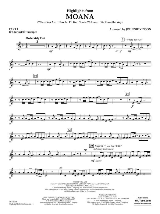 Highlights from Moana | 小雅音樂 Hsiaoya Music