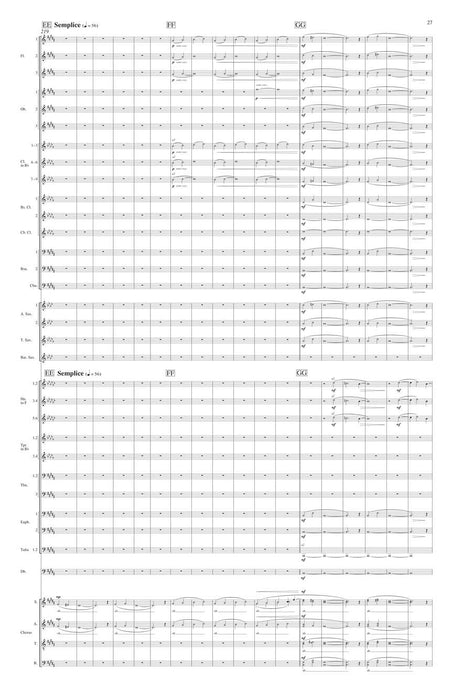 Deep Field Adapted for Wind Ensemble, Choir, and Smartphone App Score & Parts 管樂團 | 小雅音樂 Hsiaoya Music
